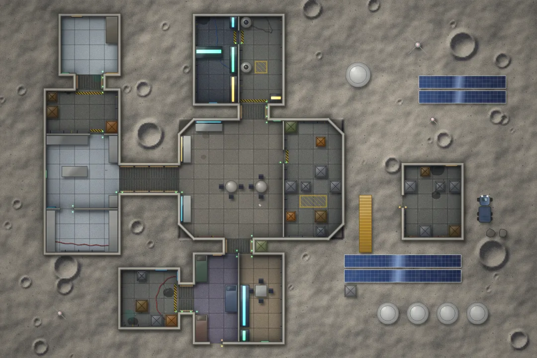 Ice Planet Map Model Free Sci-Fi Battle Maps & Map Library · Derelict Maps